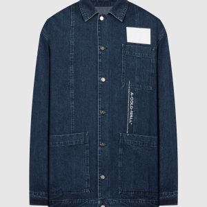 Blue denim jacket with logo A Cold Wall