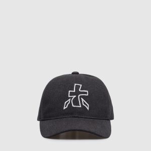 Black cap with embroidered emblem Premiata