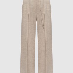 Beige wool and cashmere pants Brunello Cucinelli