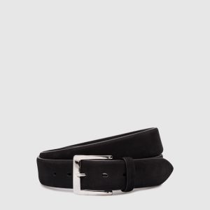 Black GAREY nubuck belt MooRER