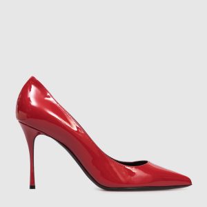 Godiva red patent leather shoes Sergio Rossi