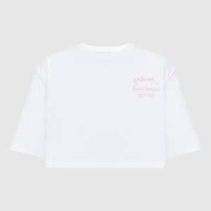 White t-shirt with a print Philosophy di Lorenzo Serafini
