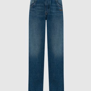 Blue flared jeans with a distressed effect Off-White