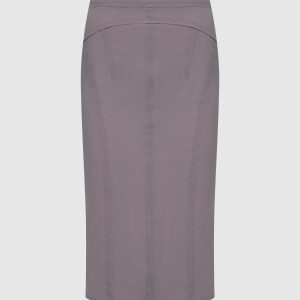 Gray pencil skirt N21