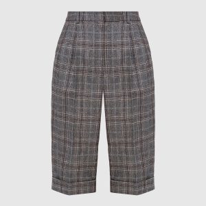 Checked wool Bermuda shorts Fabiana Filippi