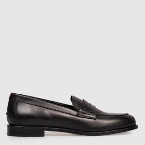 Oscar black leather loafers Aeyde