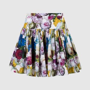 Nocturnal Flower floral print skirt Dolce&Gabbana