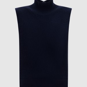 Blue wool and cashmere vest Dondup