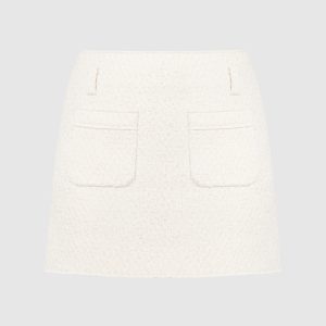 White tweed skirt Philosophy di Lorenzo Serafini
