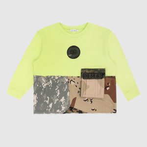 Children's green sweatshirt with camouflage print Dolce&Gabbana