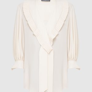 Light beige silk blouse Alexander McQueen