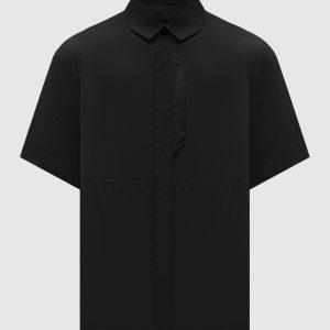 RD-BSS black straight-cut shirt with logo Riotdivision