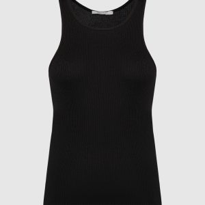 Black ribbed top Gauchere