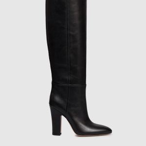Black leather boots Lavinia Paris Texas