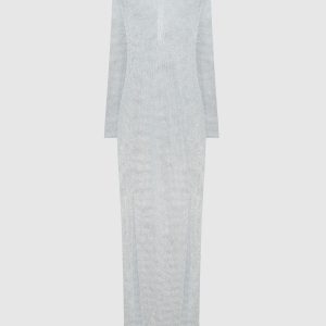 White maxi dress with crystals Santa Brands