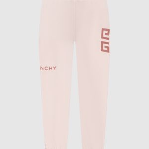 Pink joggers with textured logo Givenchy