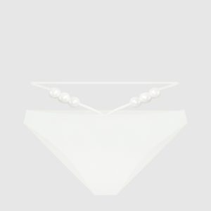 White panties from a swimsuit with beads Magda Butrym