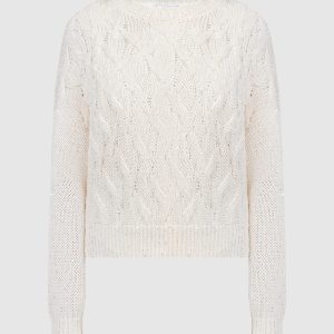Beige jumper with sequins Peserico