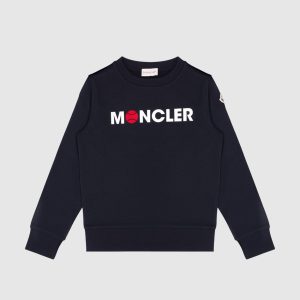 Children's blue sweatshirt with a logo Moncler ENFANT