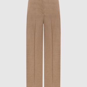 Brown wool and cashmere pants Peserico