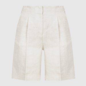 Beige shorts with monil chain Peserico