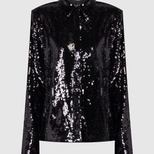 Black blouse with sequins Theory