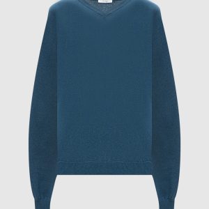 Gracy blue cashmere pullover The Row