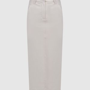 Gray skirt with monil chain Brunello Cucinelli