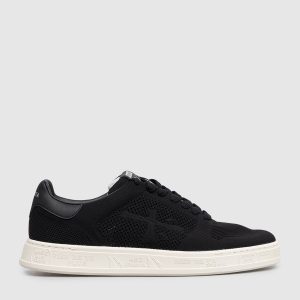 Black Quinn sneakers with logo print Premiata