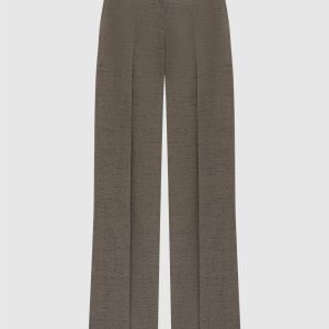 Aiden brown melange trousers with linen PROENZA SCHOULER