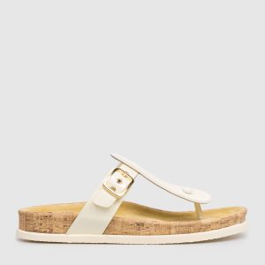 Yellow patent leather flip-flops Premiata