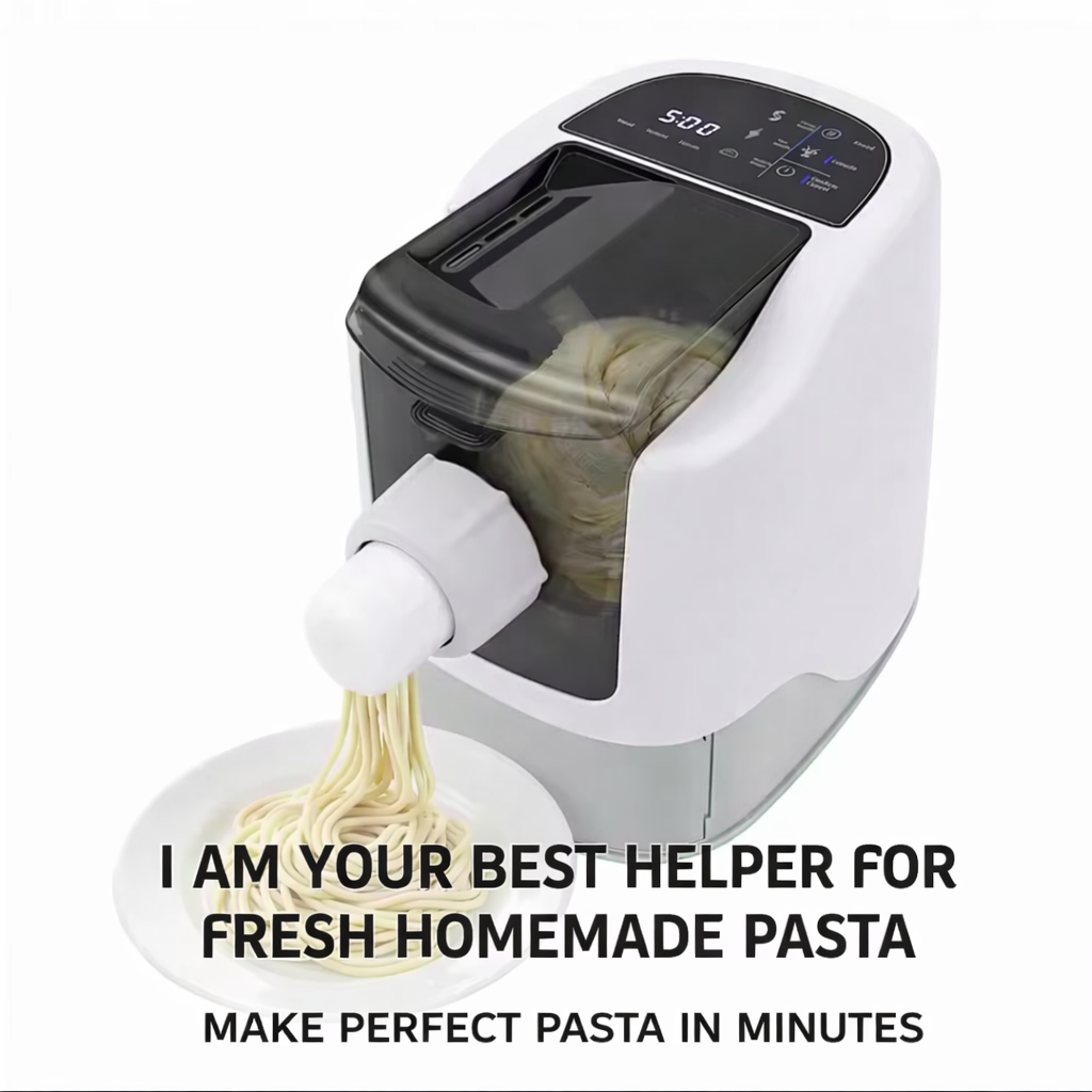 Automatic pasta maker machine for fresh homemade pasta in minutes