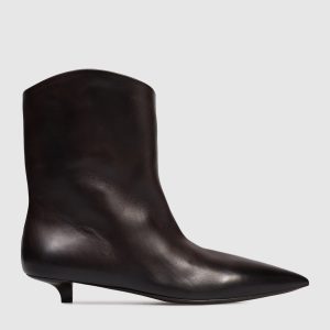 Brown leather ankle boots Spino Marsell