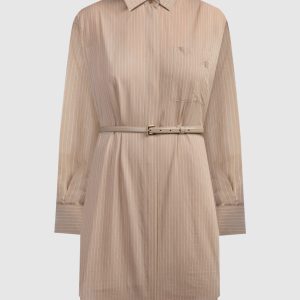 BRIOSO beige striped shirt dress Max Mara