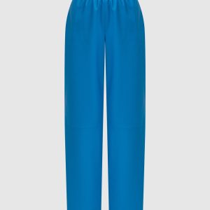 Blue leather pants Simonetta Ravizza