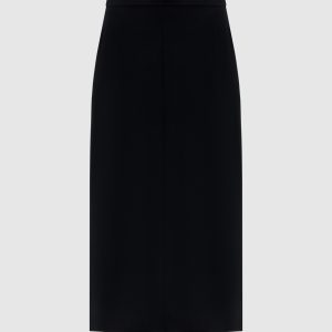 Matias black skirt with wool The Row