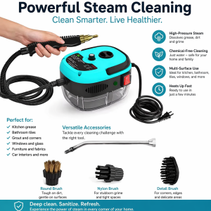 2500W High And Temperature Handheld Steam Cleaners Air Conditioner Kitchen Hood Car Steam Clean Machine Floor and More Cleaning