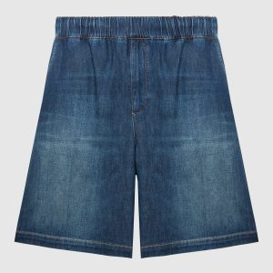 Blue shorts with a worn effect Valentino