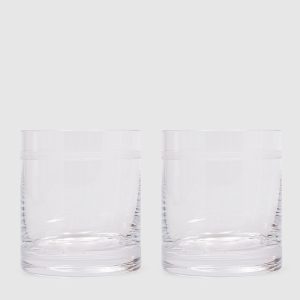 Set of whiskey glasses with logo print Stefano Ricci