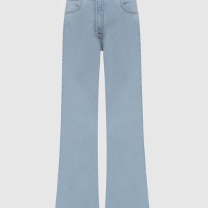 Blue flared jeans with logo Peserico