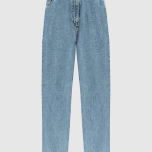 Blue jeans with logo patch Magda Butrym