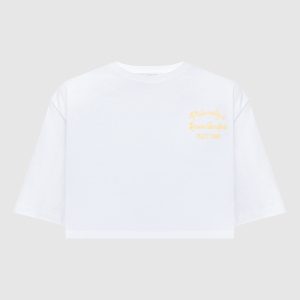 White t-shirt with logo print Philosophy di Lorenzo Serafini