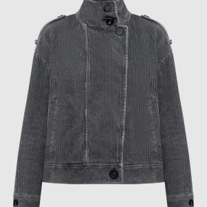 Gray corduroy jacket Peserico