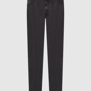 Black jeans with a worn effect Stefano Ricci