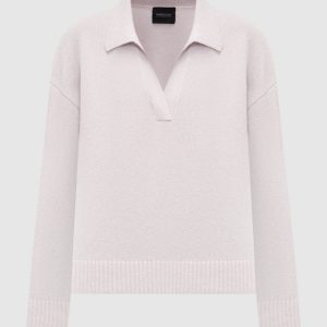 Paco purple cashmere pullover with lurex Simonetta Ravizza