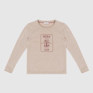 Cashmere printed jumper for kids Brunello Cucinelli