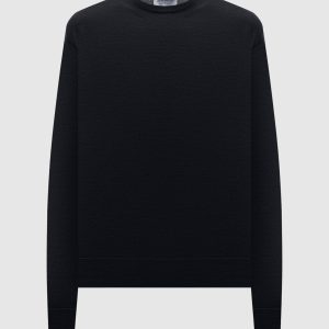 Black DILLIE merino wool jumper John Smedley
