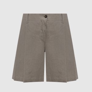 Gray linen shorts Brunello Cucinelli