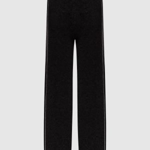 Grey wool, silk and cashmere sweatpants with monil chain Peserico