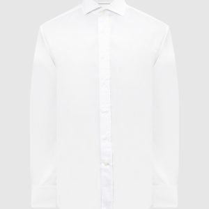 White shirt with a figured bottom Brunello Cucinelli